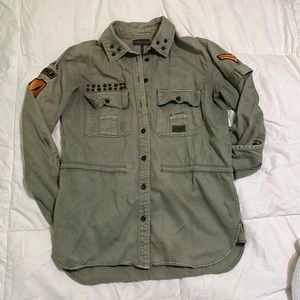 Military shirt jacket
